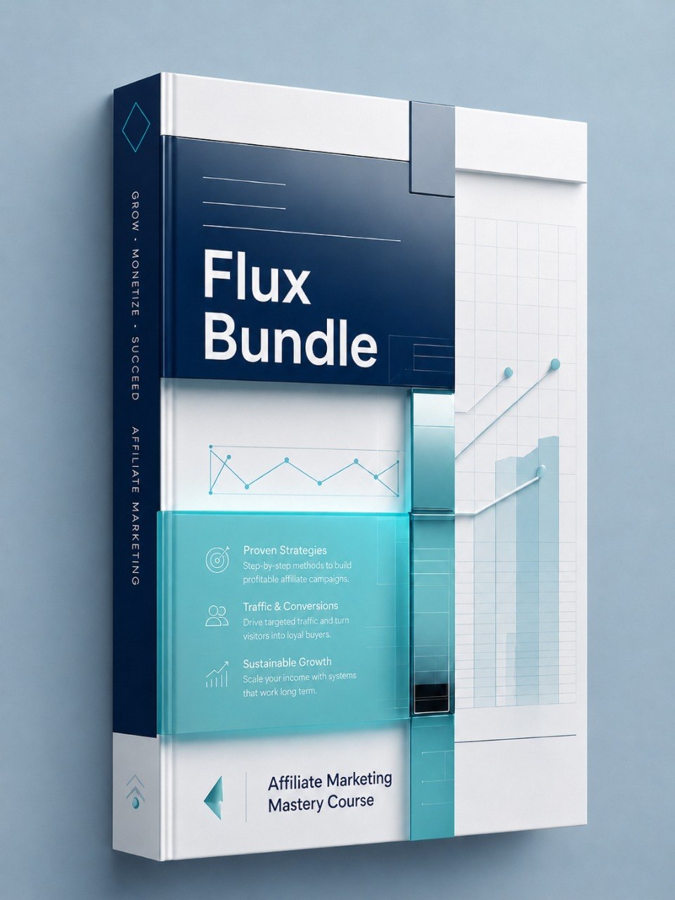 A dark blue technical infographic titled 'Flux Bundle' showing a pyramid labeled 'Structured Technical Finding' with radiating categories such as Observable Symptoms, Process Activity, Service Condition, Permission Structure, and Configuration Differences. A right-side panel lists investigation ladder steps, and a small inset explains separating signal from background activity.